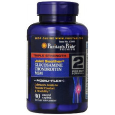 Препарат для восстановления суставов и связок Puritan's Pride Glucosamine Chondroitin MSM 90 таблеток (102664) Препарат для восстановления суставов и связок Puritan's Pride Glucosamine Chondroitin MSM 90 таблеток (102664)