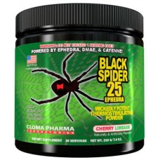 Предтренировочный комплекс Cloma Pharma Black Spider Powder 210 грамм Вишенвый лимонад (103091)