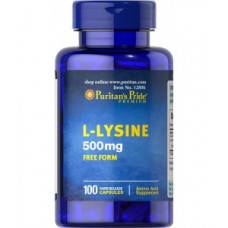 Аминокислота Puritan's Pride L-Lysine 500 мг 100 капсул   (102890)