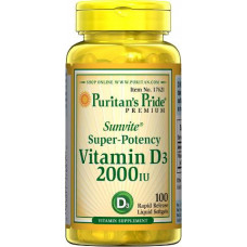 Витаминно-минеральный комплекс Puritan's Pride Vitamin D3 2000 МЕ 100 капсул (102900) Витаминно-минеральный комплекс Puritan's Pride Vitamin D3 2000 МЕ 100 капсул (102900)