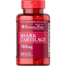 Препарат для восстановления суставов и связок Puritan's Pride Shark Cartilage 740 мг 100 капсул   (102972)