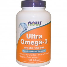 Комплекс незаменимых жирных кислот NOW Ultra Omega 3 180 капсул (104784)