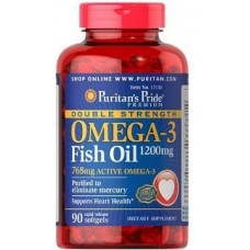 Комплекс незаменимых жирных кислот Puritan's Pride Omega 3 Fish Oil 1200 mg 90 капсул (333623)