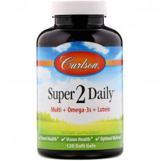 Витаминно-минеральный комплекс Carlson Super 2 Daily 120 капсул (333418) Витаминно-минеральный комплекс Carlson Super 2 Daily 120 капсул (333418)