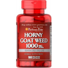 Предтренировочный комплекс Puritan's Pride Horny Goat Weed 1000 мг 90 капсул  (333626)