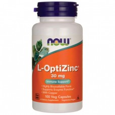Минеральный комплекс NOW L-OptiZinc 30 mg 100 капсул (333535)