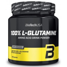 Аминокислота BioTech 100% L-Glutamine 240 грамм Без вкуса (101833)