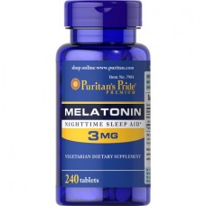Препарат для улучшения качества сна Puritan's Pride Melatonin 3 мг 240 таблеток (103976)