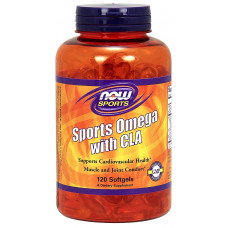 Комплекс незаменимых жирных кислот NOW Foods Sports Omega + CLA 120 капсул (104446)