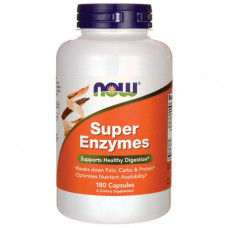 Сбалансированный комплекс ферментов и энзимов NOW Foods Super Enzymes 180 капсул (104685) Сбалансированный комплекс ферментов и энзимов NOW Foods Super Enzymes 180 капсул (104685)