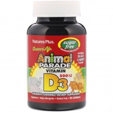 Витамины для детей Natures Plus Animal Parade Vitamin D3 sugar free 90 таблеток (333423) Витамины для детей Natures Plus Animal Parade Vitamin D3 sugar free 90 таблеток (333423)