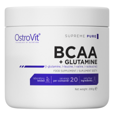 Аминокислота Ostrovit BCAA + L-Glutamine 200 грамм Без вкуса (103493-3) Аминокислота Ostrovit BCAA + L-Glutamine 200 грамм Без вкуса (103493-3)