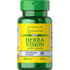 Препарат для поддержки и улучшения зрение Puritan's Pride Herbavision with Lutein 60 капсул (333653)