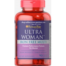 Витамины для женщин Puritan's Pride Ultra Woman Daily Multi Iron Free Timed Release 90 капсул (333619) Витамины для женщин Puritan's Pride Ultra Woman Daily Multi Iron Free Timed Release 90 капсул (333619)