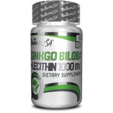 Препарат для улучшения памяти BioTech Ginkgo Biloba + Lecithin 90 капсул (333019)
